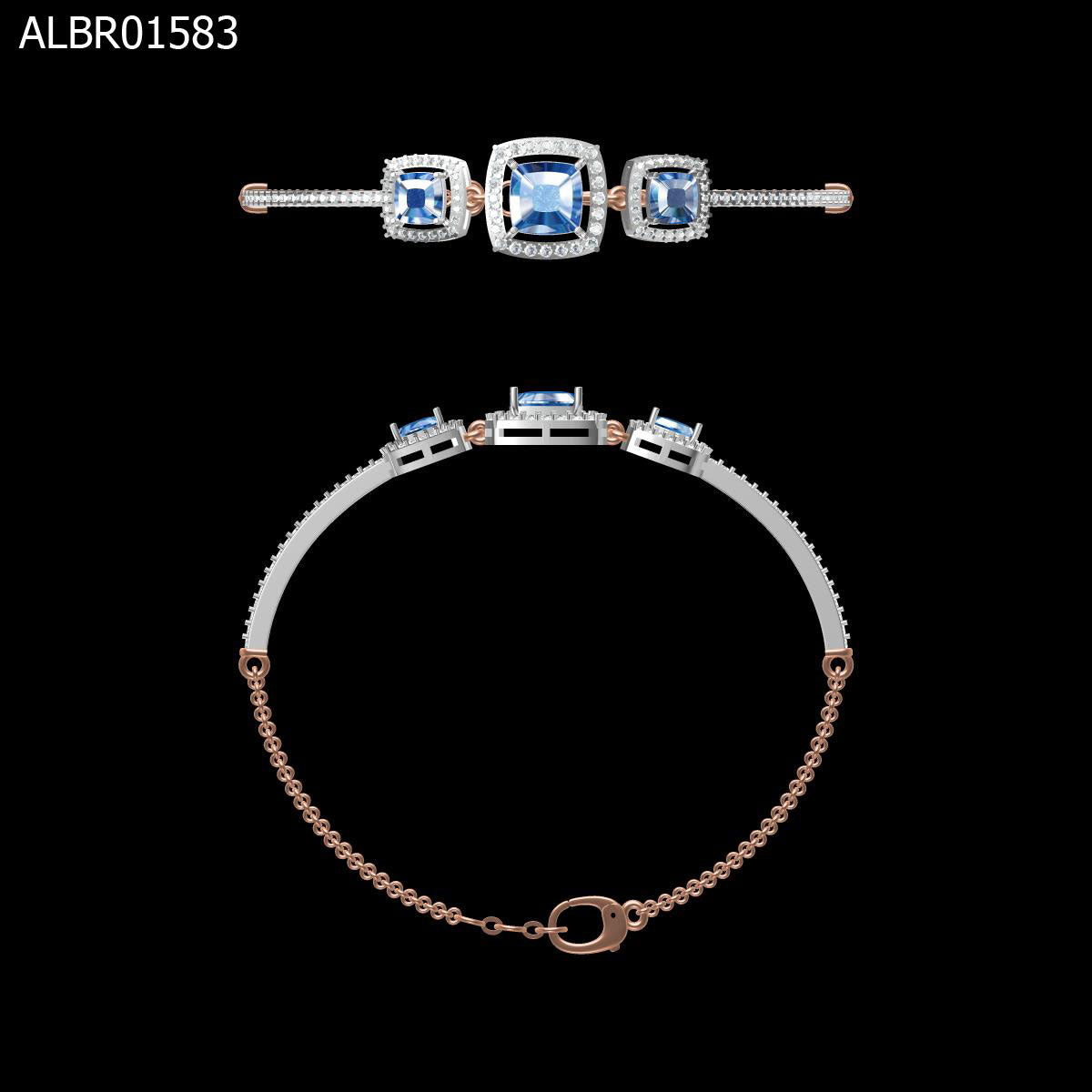 Azure Trinity Bracelet