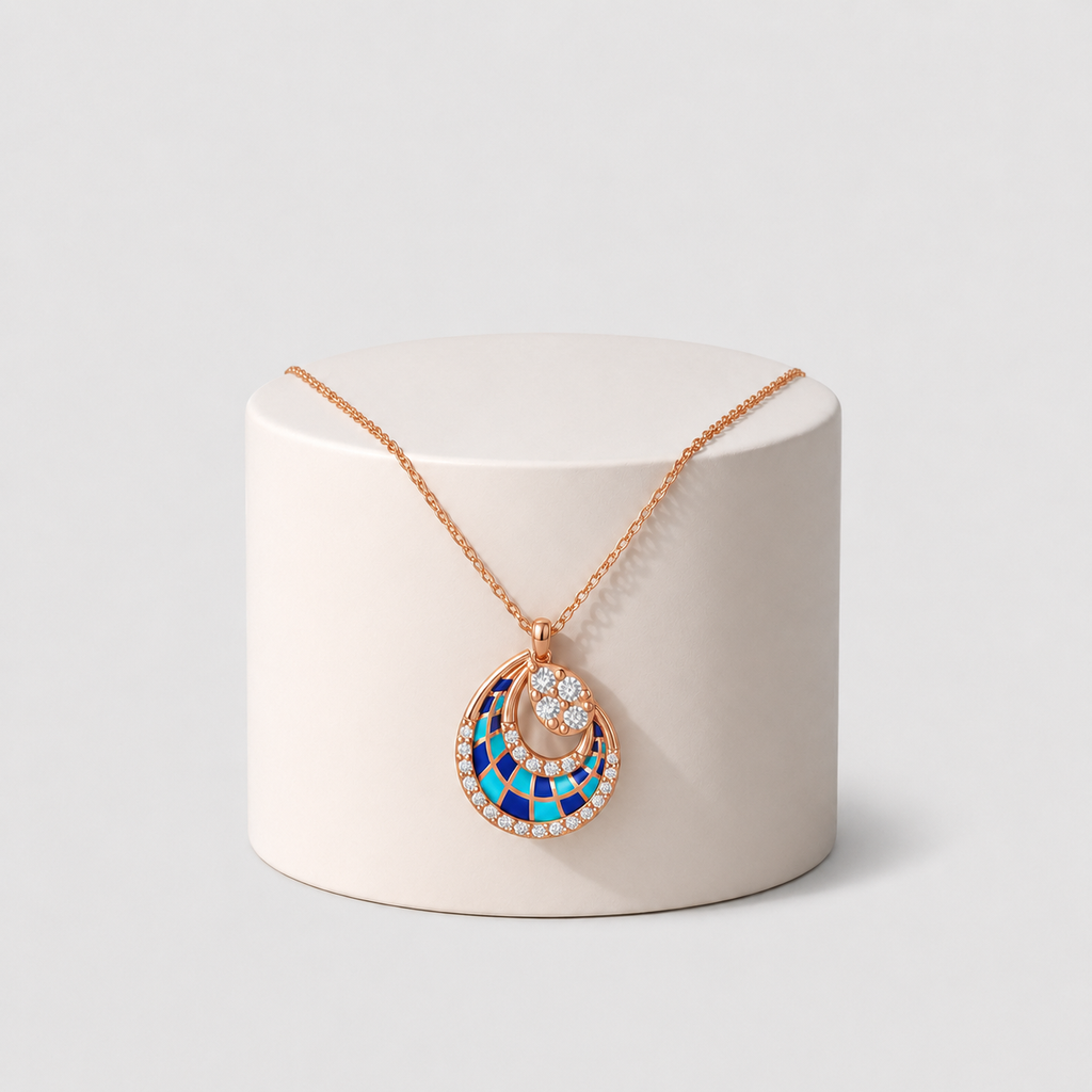 Azure Royale Swirl Pendant