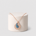 Azure Paisley Bloom Pendant