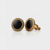 Onyx Greek Key Cufflinks