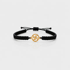 Swastik Aura Gold Bracelet