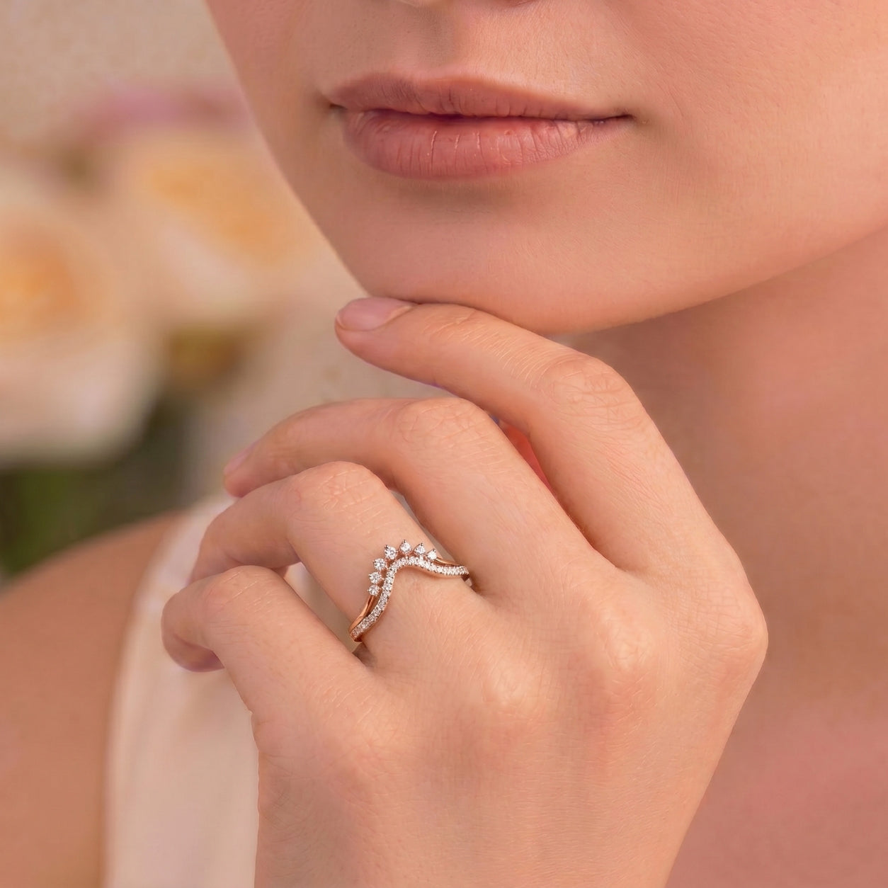 Celestial Curve Diamond Ring