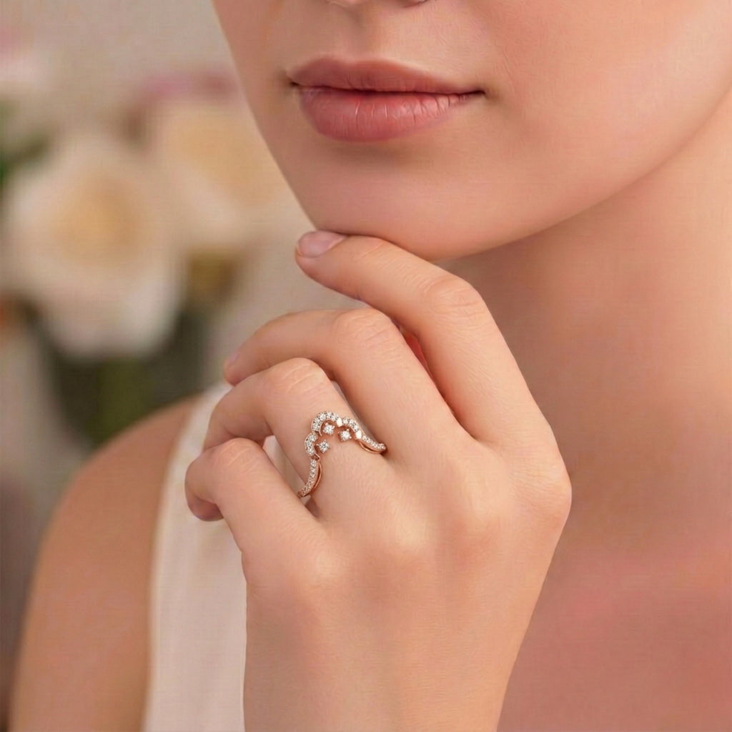 Celeste Curve Diamond Ring