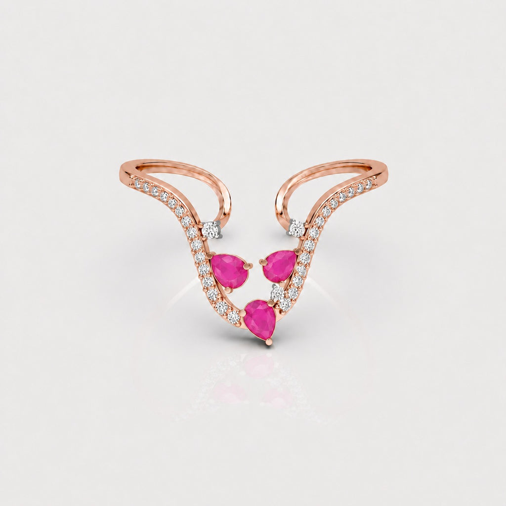 Scarlet Vine Diamond Ring