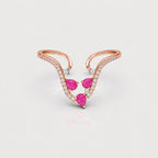 Scarlet Vine Diamond Ring