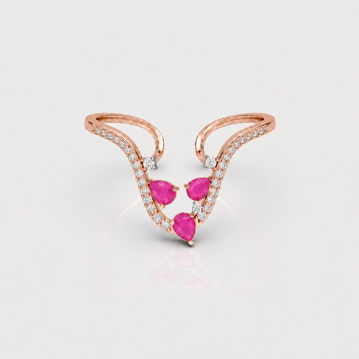 Scarlet Vine Diamond Ring