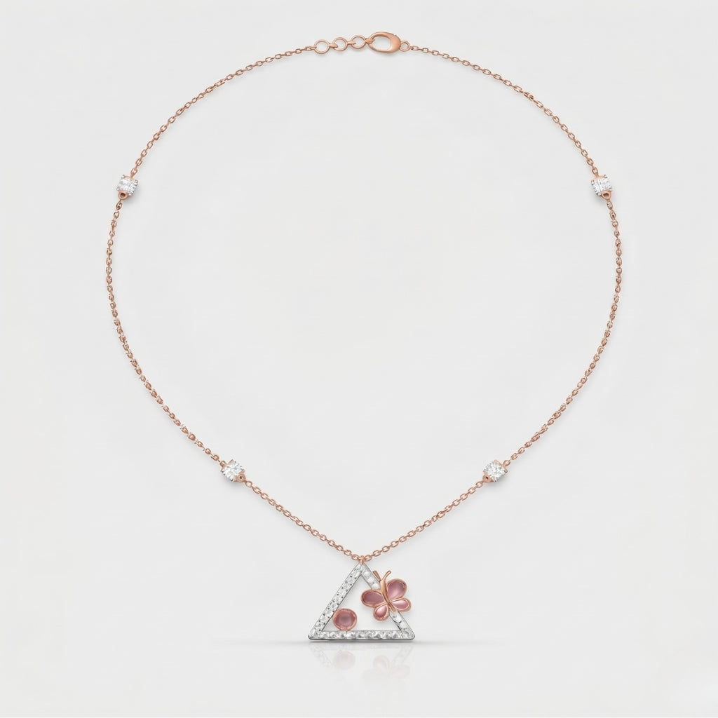 Blossom Triangle Elegance Necklace