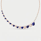 The Blue Empress Necklace & Earrings Set
