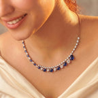 The Blue Empress Necklace & Earrings Set
