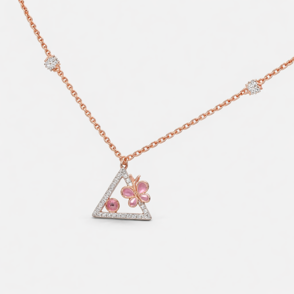 Blossom Triangle Elegance Necklace