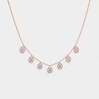 The Diamond Halo Necklace & Earrings Set