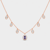 Azure Cascade Diamond Necklace Set