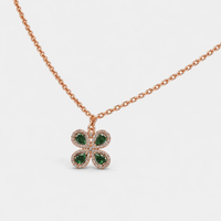 EMERALD CLOVER WHISPER PENDANT