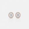 The Diamond Halo Necklace & Earrings Set
