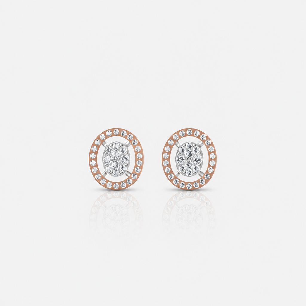 The Diamond Halo Necklace & Earrings Set