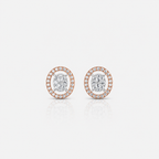 The Diamond Halo Necklace & Earrings Set