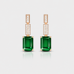 Emerald Melody Dimond Earring