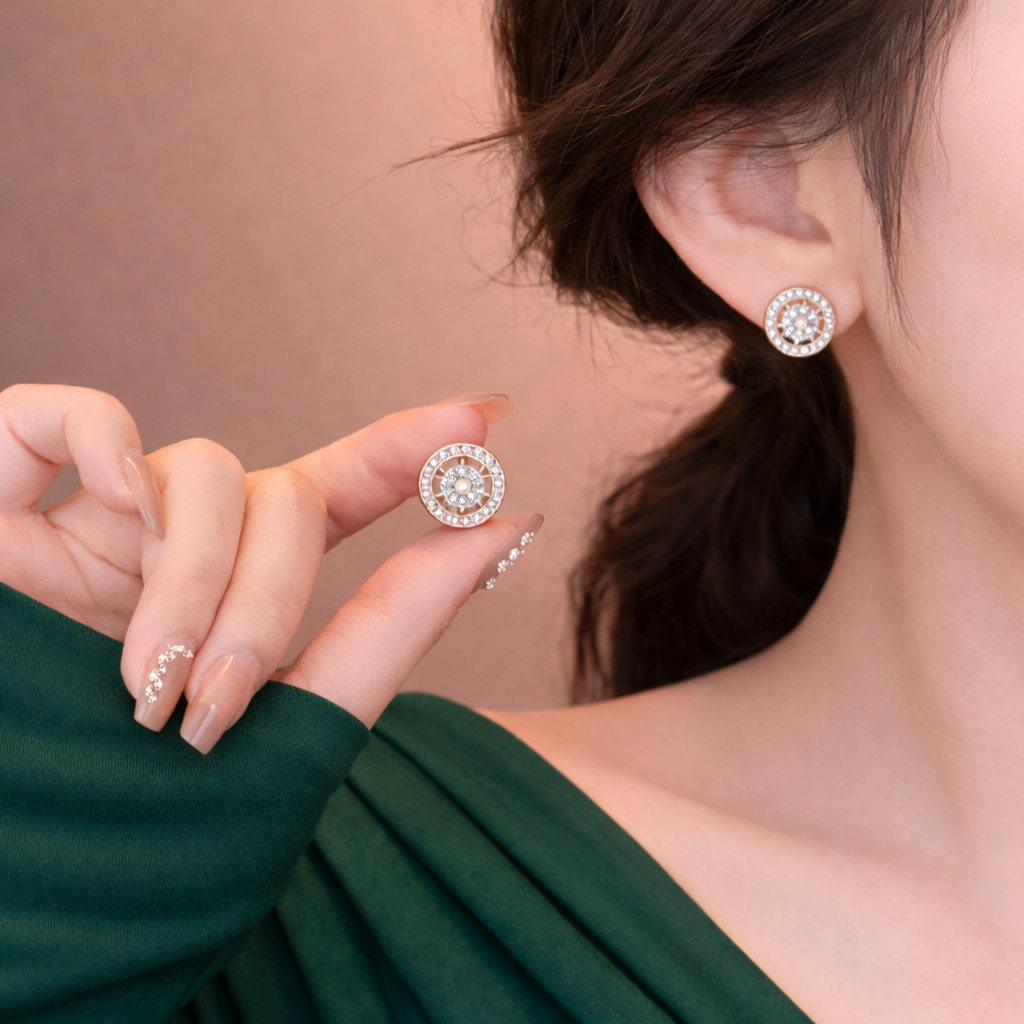 Orbit Bloom Diamond Studs