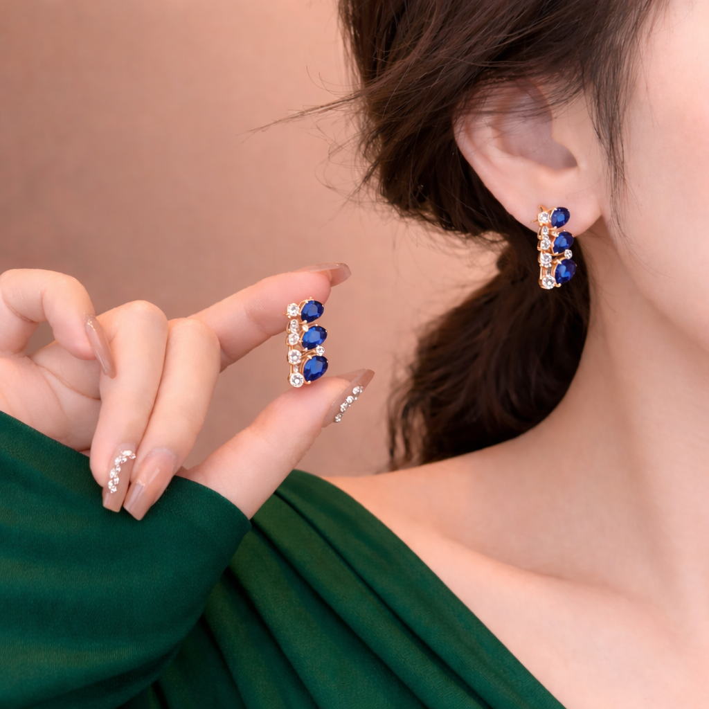 The Blue Empress Earrings