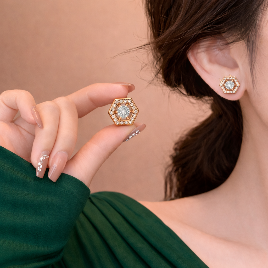 Honeycomb Glow Set Earring