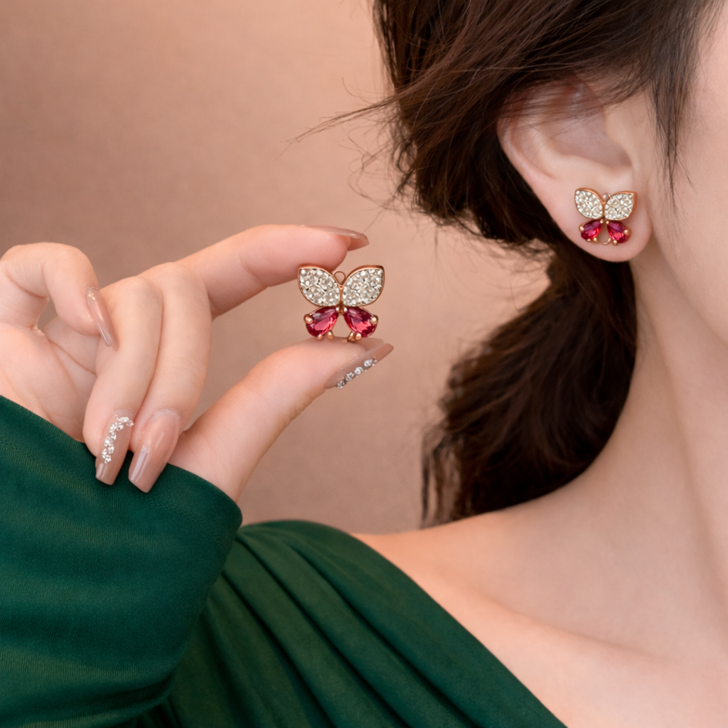 Butterfly Charm Earrings
