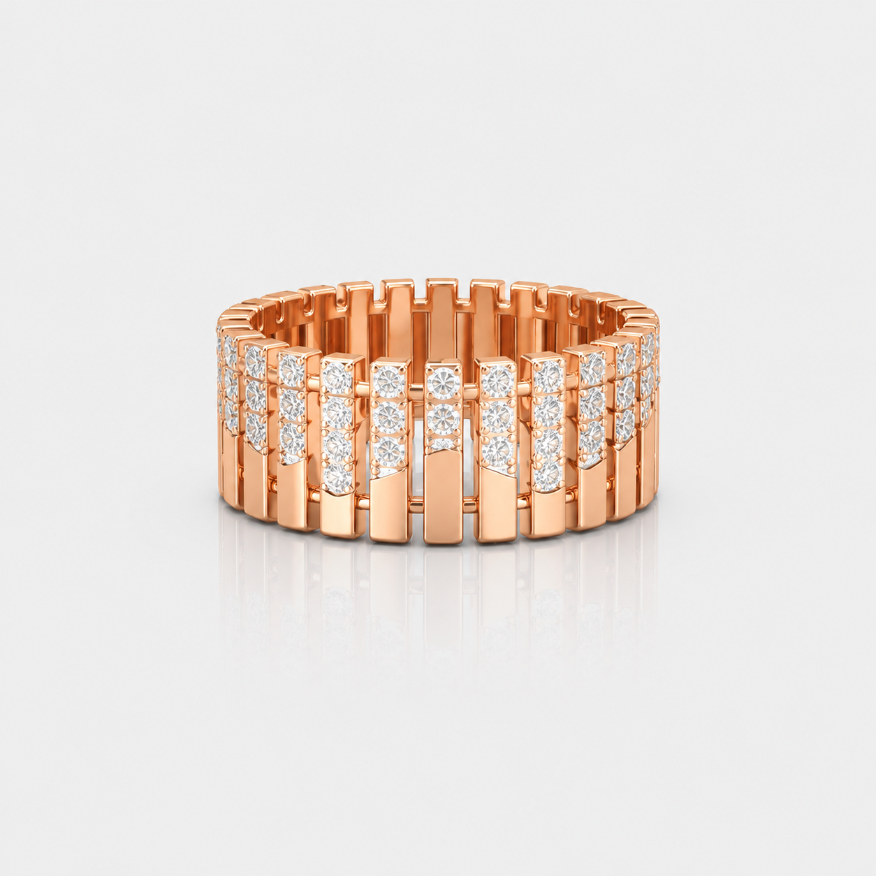Aurora Cascade Diamond Band