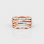Intertwined Radiance Diamond Ring