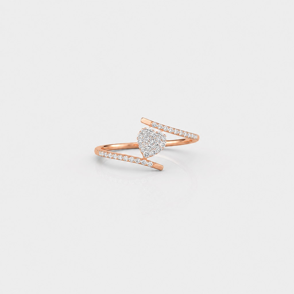 Heart Embrace Diamond Ring