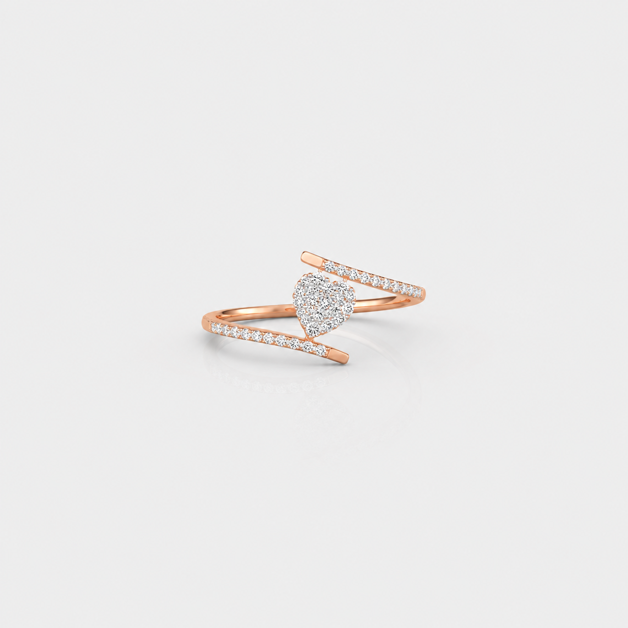 Heart Embrace Diamond Ring