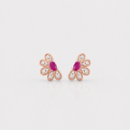 The 'Azure Fan' Diamond Earrings