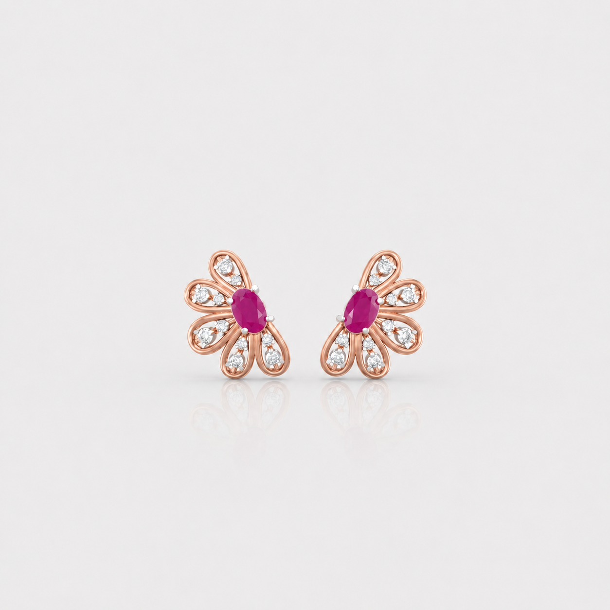The 'Azure Fan' Diamond Earrings