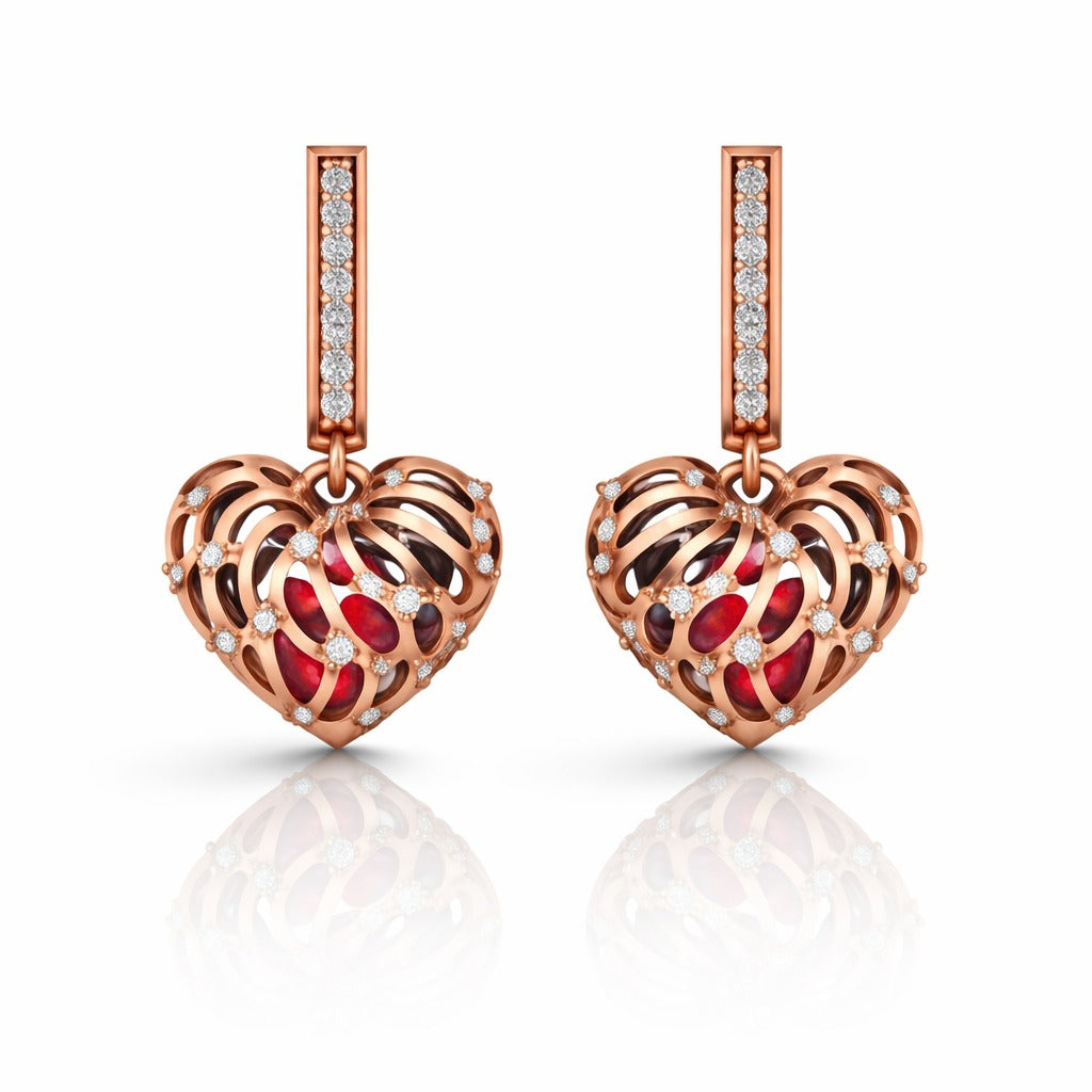 Aarohi Heart Earrings