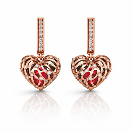 Aarohi Heart Earrings