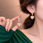 Sweetheart Sparkle Drop Hoops
