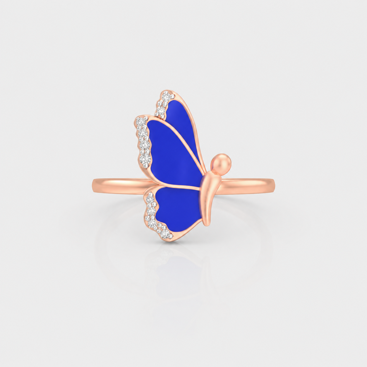 Azure Flutter Diamond Ring