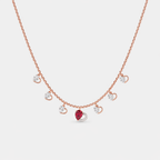Blush Heart Symphony Necklace