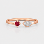 Duet Spark Open Ring