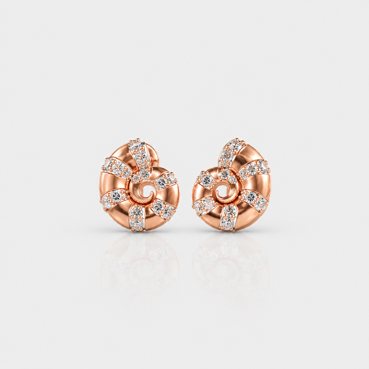 Twirl Bloom Diamond Studs