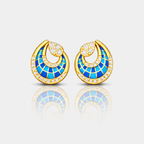 Azure Royale Swirl Earring