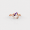 Violet Infinity Twist Ring