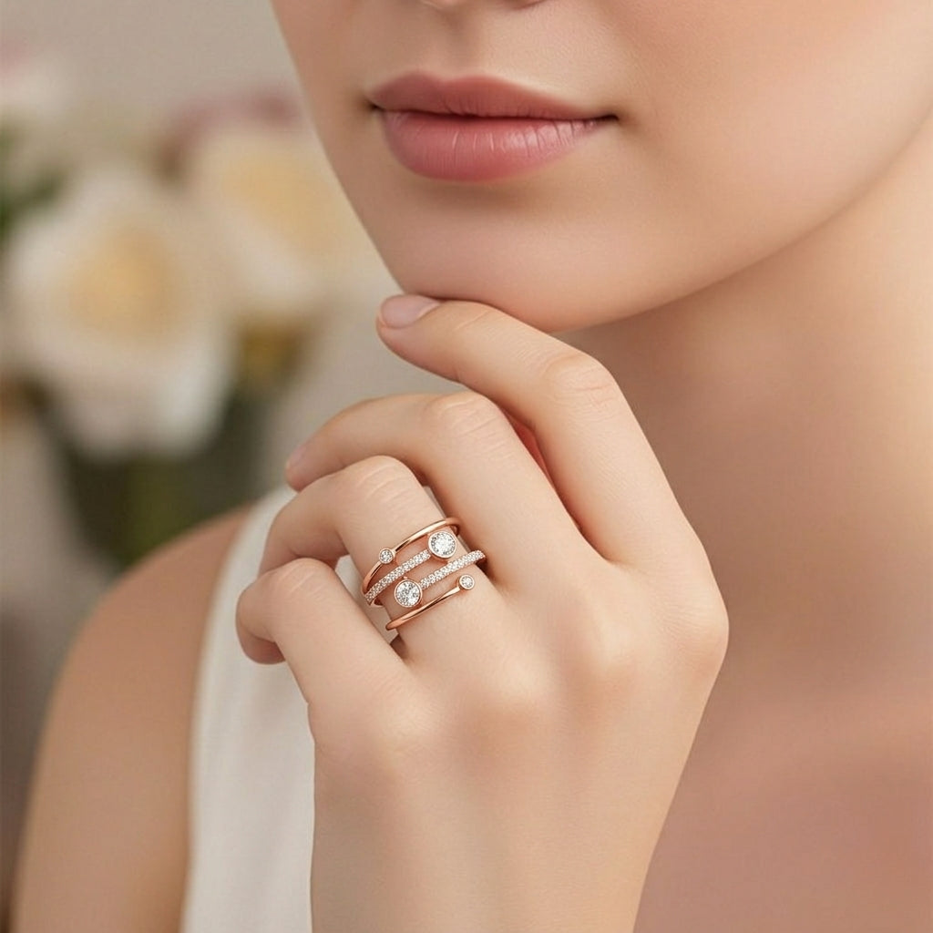 Orbit Diamond Wrap Ring