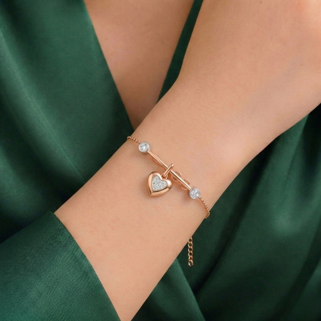Amora Lock Charm Bracelet
