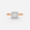 Luxe Square Halo Diamond Ring