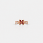 Royal Ruby Bloom Ring