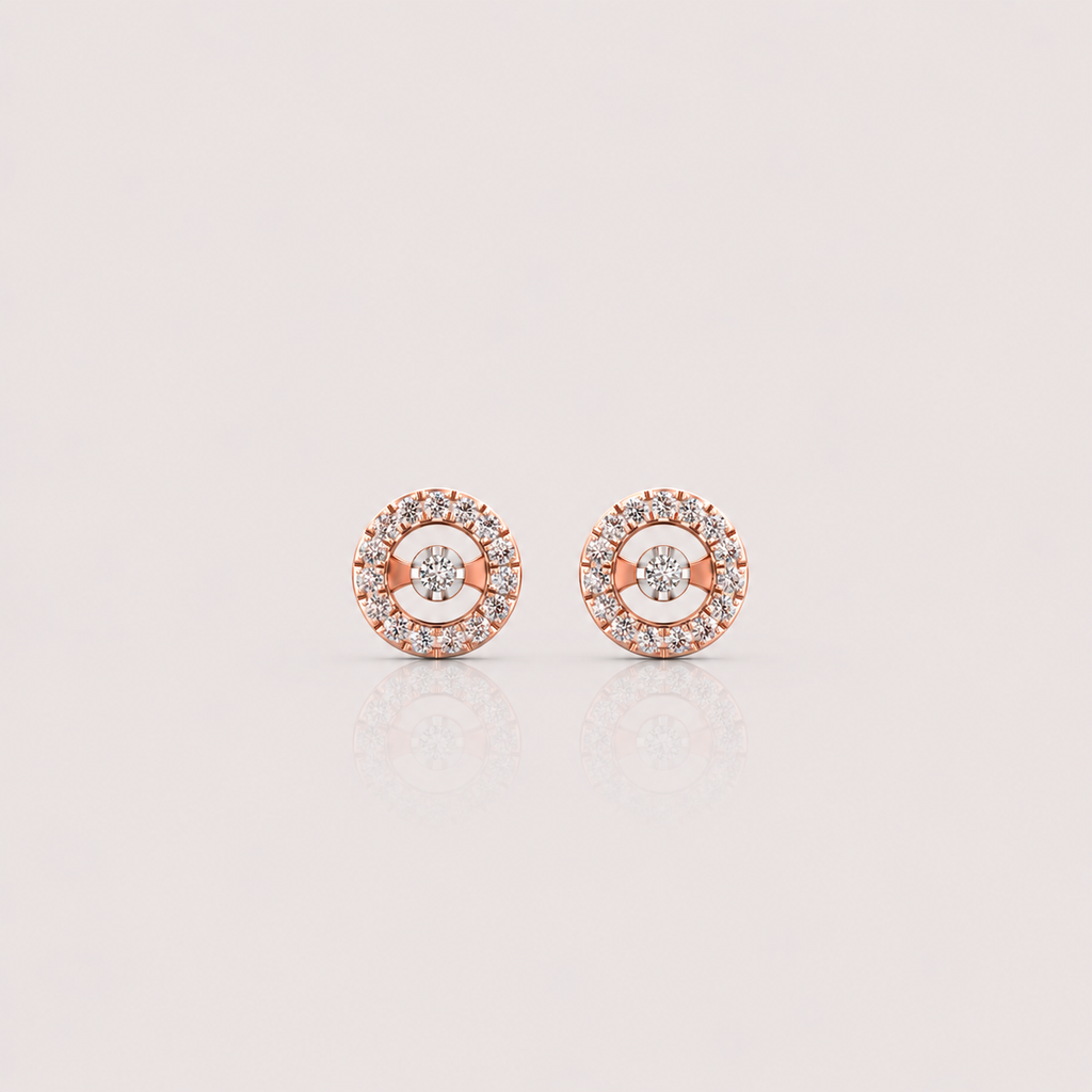 Eclipse Halo Diamond Studs