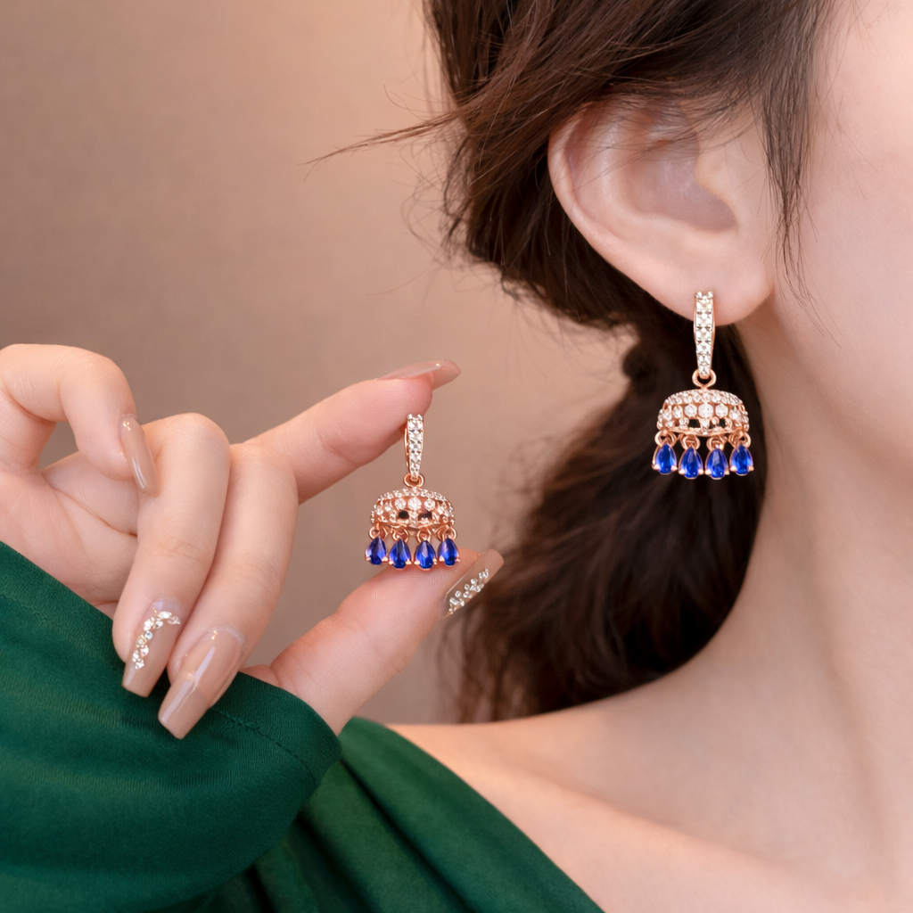 Indigo Jharna Diamond Drops