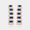 Color Block Cascade Earrings