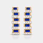 Color Block Cascade Earrings