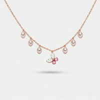 Butterfly Charm Necklace Set
