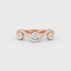 Wavecrest Trio Diamond Ring